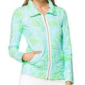 Lilly Pulitzer Get Crackin Leona Full Zip Medium